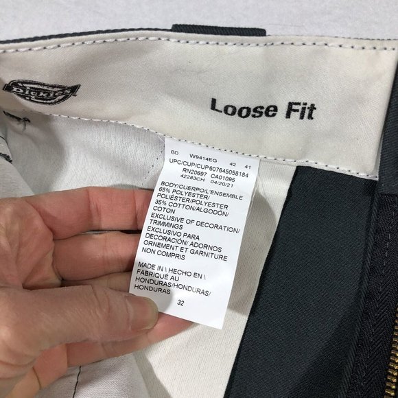 NEW Dickies Mens 32 Twill Work Shorts Loose Fit 13" Inseam Gray #42283 NWT - Picture 11 of 12